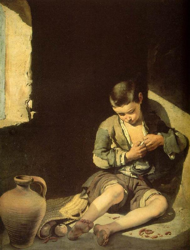 MURILLO, Bartolome Esteban The Young Beggar sg oil painting picture
